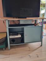 Oude Werkbank kast TV Meubel, Ophalen, Gebruikt, 100 tot 150 cm, Metaal