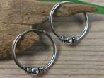 Echt Zilver - Oorringetjes - Bali Hoops - Ø 20 mm, Hangers, Verzenden, Info@toas.nl, Nieuw