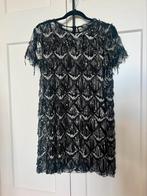 Mooi zwart met zilver glitter jurkje Zara maat S, Kleding | Dames, Ophalen of Verzenden, Zo goed als nieuw, Zwart, Boven de knie