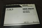 Suzuki GSX-R600 V W 1997 motorcycle parts catalogue, Motoren, Handleidingen en Instructieboekjes, Ophalen of Verzenden, Suzuki