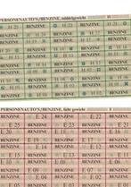 Originele benzinebonnen, Ophalen, 1970 tot heden, Overige typen