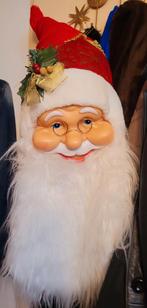Kerstman Sinterklaas Hoofd met Muts - Decoratie, Ophalen of Verzenden, Nieuw, Accessoires