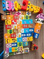 Ruim 60 bedrukte blokjes duplo vlees vis eieren, Ophalen of Verzenden, Zo goed als nieuw, Duplo