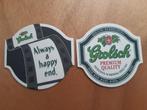 grolsch premium quality bier viltje film, Ophalen of Verzenden, Nieuw, Viltje(s), Grolsch