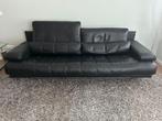 Rolf Benz 6500 leren design zitbank zwart 230cm breed, Ophalen, Gebruikt, Driepersoons, 75 tot 100 cm