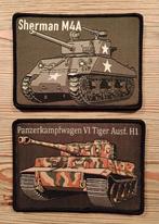 WW2 Tank Patches - Sherman M4A - Tiger Ausführung H1, Verzenden, Landmacht, Nederland, Embleem of Badge