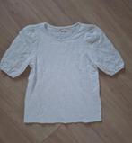 Numph top shirt maat s / 36 broderie anglaise wit, Wit, Ophalen of Verzenden, Zo goed als nieuw, Korte mouw