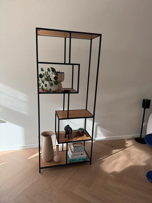 Industriële Boekenkast 185 x 77 cm, Huis en Inrichting, Kasten | Boekenkasten, Gebruikt, 50 tot 100 cm, 150 tot 200 cm, 25 tot 50 cm
