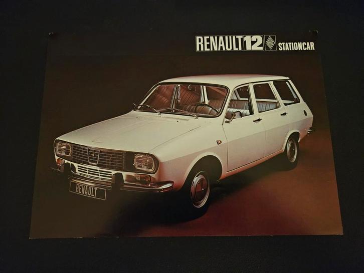 Leaflet Renault 12 Stationcar, Boeken, Auto's | Folders en Tijdschriften, Zo goed als nieuw, Renault, Ophalen of Verzenden