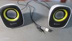 Konig luidsprekertjes (wit) lekker compact, mobiel, USB, Computers en Software, Pc speakers, Ophalen, Zo goed als nieuw, Audiokanaal 2