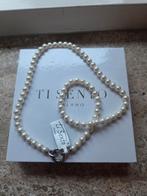 Ti Sento Parel Collier 48 cm, Sieraden, Tassen en Uiterlijk, Kettingen, Ophalen of Verzenden, Nieuw, Wit, Zilver