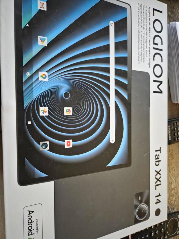 Tekoop Logicom Tab XXL 14 inch Tablet, Computers en Software, Android Tablets, Gebruikt, Wi-Fi, 13 inch of meer, 32 GB, Uitbreidbaar geheugen