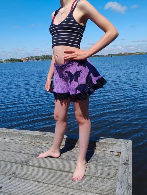 Starfish butterfly vlinder brocant vintage kawaii, Kleding | Dames, Rokken, Zo goed als nieuw, Maat 34 (XS) of kleiner, Zwart