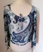 SUPER LEUK blousje blauw/wit/beige print van Wonder Woman S, Wonder Woman, Blauw, Ophalen of Verzenden, Zo goed als nieuw