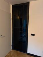 Zwarte Stalen deur incl. Kozijn, Doe-het-zelf en Verbouw, Ophalen, Gebruikt, 80 tot 100 cm, 215 cm of meer