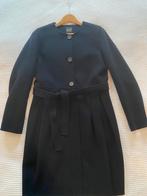 Pauw double face cashmere jas maat 2 (38) donkerblauw, Ophalen, Zo goed als nieuw, Maat 38/40 (M), Blauw