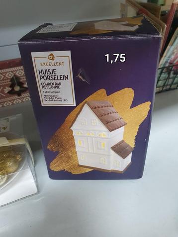 Excellent Huisje Porselein Gouden Dak - Nieuw beschikbaar voor biedingen