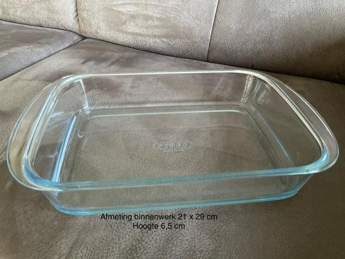 Pyrex glazen ovenschaal 21x29x6,5 cm (KWF), Huis en Inrichting, Keuken | Keukenbenodigdheden, Zo goed als nieuw, Ophalen of Verzenden