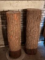 Massief Houten Zuilen - Decoratief en Uniek, Huis en Inrichting, Ophalen, Gebruikt
