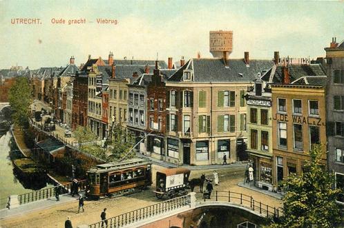 (701-213-035) Utrecht Oude Gracht Viebrug, Verzamelen, Ansichtkaarten | Nederland, Utrecht, Verzenden