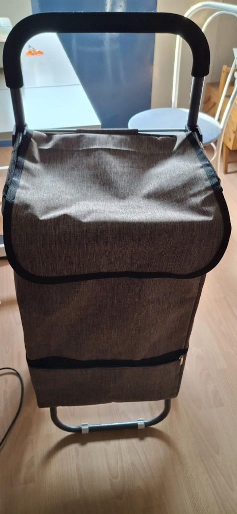 boodschappentas op wielen, Sieraden, Tassen en Uiterlijk, Tassen | Reistassen en Weekendtassen, Zo goed als nieuw, Zwart, 80 cm of meer