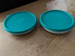 Tupperware Bordjes met Deksel, Huis en Inrichting, Keuken | Tupperware, Ophalen of Verzenden, Gebruikt, Wit, Bak of Kom