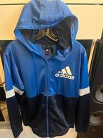 Adidas heren sport jasje met capuchon,maat L, Kleding | Heren, Jassen | Zomer, Maat 52/54 (L), Blauw, Ophalen of Verzenden, Zo goed als nieuw