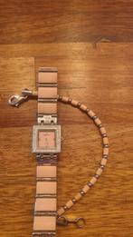 Zoppini italiaans vintage horloge incl armband uniek, Ophalen of Verzenden, Zo goed als nieuw, Staal, Overige merken