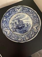 by BOCH delfts blauw sierbord varende bootjes, Antiek en Kunst, Antiek | Wandborden en Tegels, Ophalen of Verzenden