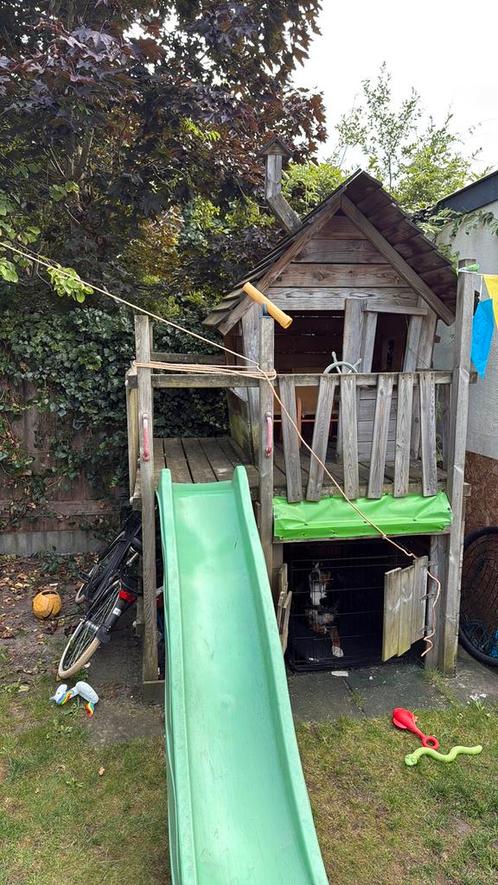 Speelhuisje, Kinderen en Baby's, Speelgoed | Buiten | Speeltoestellen, Gebruikt, Glijbaan, Ophalen