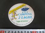 sticker Italië Camping 2 Laghi  Camping ofv the year 1991 *, Ophalen, Zo goed als nieuw