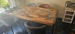 Eettafel, Huis en Inrichting, Tafels | Eettafels, Ophalen, Gebruikt, 200 cm of meer, 50 tot 100 cm