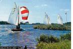 Ansichtkaart	Friese Meren	zeilschepen, Verzenden, 1960 tot 1980, Gelopen, Friesland