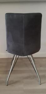 Stoel 6st eetkamerstoel XOOON RVS onderstel antraciet, Ophalen, Gebruikt, Metaal, Vijf, Zes of meer stoelen