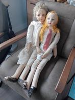 2 oude poppen, Verzamelen, Poppen, Ophalen of Verzenden, Gebruikt, Pop