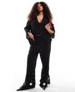 Broekpak Renee Studio Kant maat 44 / maat 46, Kleding | Dames, Kostuum of Pak, Verzenden, Zwart, Maat 42/44 (L)