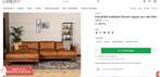 !!OPRUIMING !! Livin24 Hoekbank Denver Cognac NIEUW, Huis en Inrichting, Niet ingevuld, Nieuw, Niet ingevuld, Niet ingevuld
