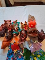 12 dieren poppenkast poppen, Ophalen of Verzenden, Gebruikt, Overige typen
