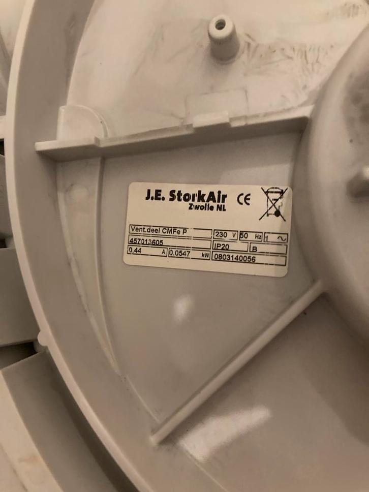 J.E. StorkAir Ventilator Onderdelen, Witgoed en Apparatuur, Ventilatoren, Gebruikt, Ophalen of Verzenden