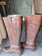 Linea Zeta Bruine hoge laarzen maat 39, gedragen, Hoge laarzen, Bruin, Ophalen of Verzenden, Linea Zeta