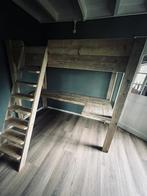 Steigerhout hoogslaper, Ophalen of Verzenden, Zo goed als nieuw, Hoogslaper