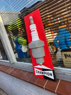 Vintage Champion Bougie Reclamebord, Reclamebord, Gebruikt, ., Ophalen of Verzenden