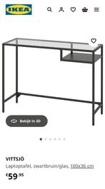 Sidetable/ laptopbureau - IKEA VITTSJÖ, Ophalen, Gebruikt, 100 tot 150 cm, 25 tot 50 cm