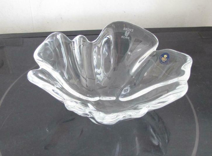 Royal Copenhagen vrij gevormde schaal kristal met merkjes, Antiek en Kunst, Antiek | Glas en Kristal, Ophalen