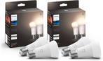 Philips Hue White E27 2-pak - Nieuw in verpakking, Huis en Inrichting, Lampen | Losse lampen, Led-lamp, 60 watt of meer, Nieuw