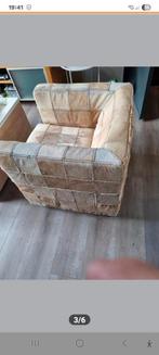 Gratis af te hallen Sofa koeien leer., Huis en Inrichting, Ophalen, Gebruikt, Leer