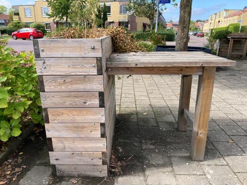 Statafels met ingebouwde bloembakken, Huis en Inrichting, Tafels | Statafels, Gebruikt, Ophalen