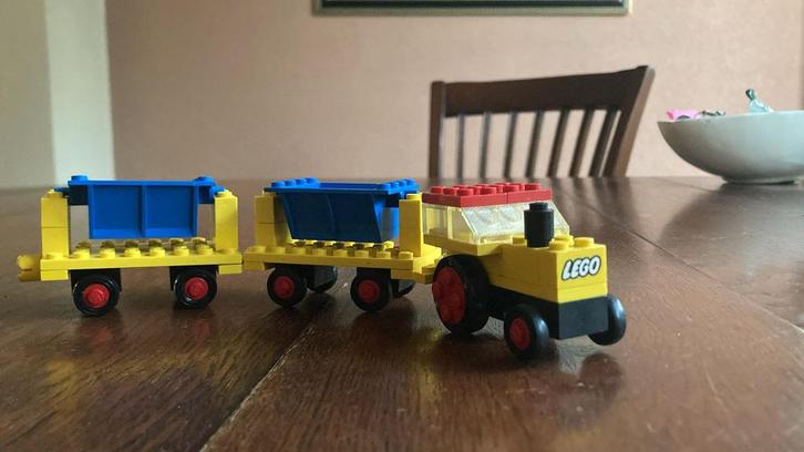 Lego Classic 686 kiepwagen en lader COMPLEET, Kinderen en Baby's, Speelgoed | Duplo en Lego, Gebruikt, Lego, Complete set, Verzenden