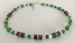 Exclusieve design ketting/collier handgemaakt met Swarovski, Met kristal, Verzenden, Nieuw, Steen of Mineraal