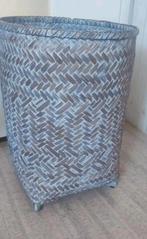 Hoge grey wash rieten mand plantenmand 30x30 x 50 cm, Ophalen, Gebruikt, Rechthoekig, Riet